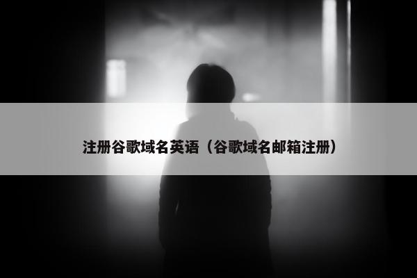 注册谷歌域名英语（谷歌域名邮箱注册）