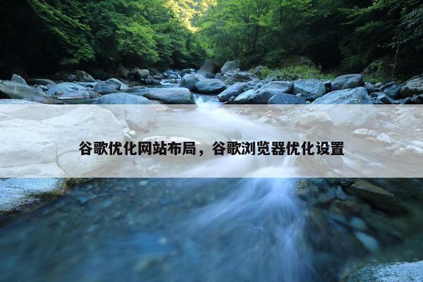 谷歌优化网站布局，谷歌浏览器优化设置