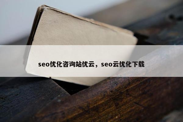 seo优化咨询站优云，seo云优化下载