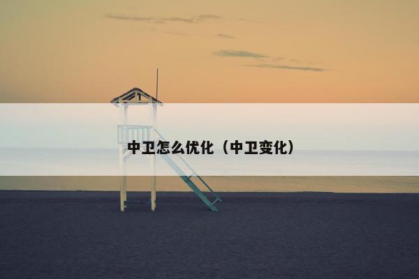中卫怎么优化（中卫变化）
