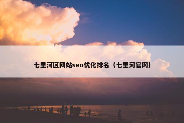 七里河区网站seo优化排名（七里河官网）