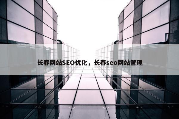 长春网站SEO优化，长春seo网站管理