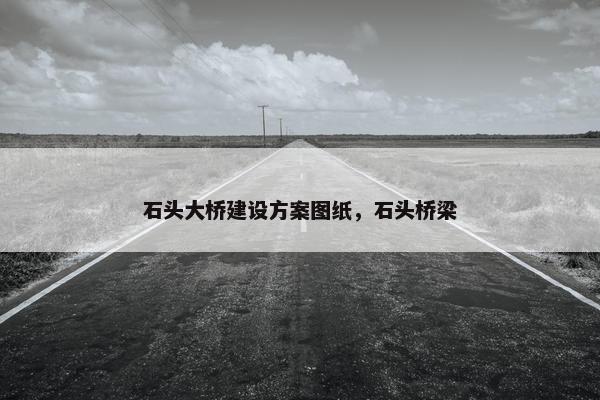 石头大桥建设方案图纸，石头桥梁