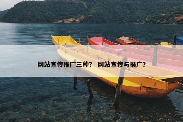 网站宣传推广三种？ 网站宣传与推广？