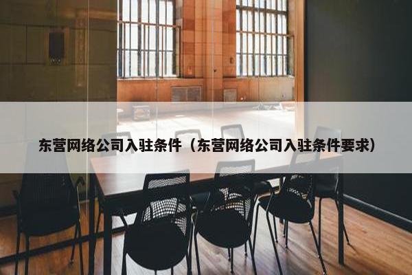 东营网络公司入驻条件（东营网络公司入驻条件要求）