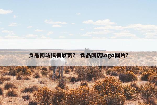 食品网站模板欣赏？ 食品网店logo图片？