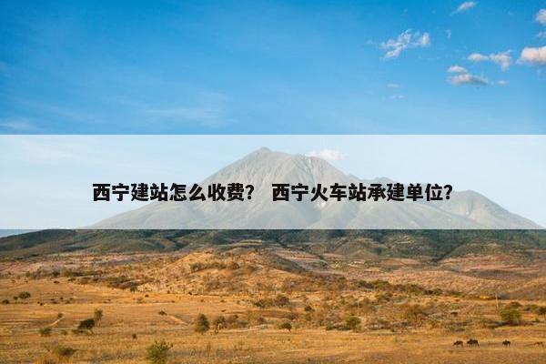 西宁建站怎么收费？ 西宁火车站承建单位？