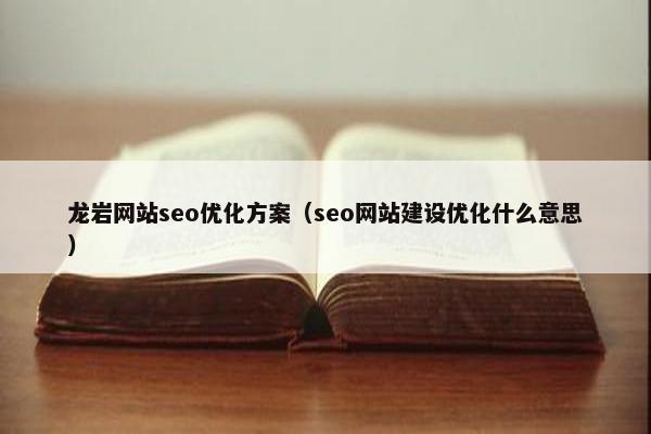 龙岩网站seo优化方案（seo网站建设优化什么意思）