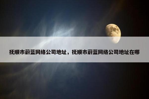 抚顺市蔚蓝网络公司地址，抚顺市蔚蓝网络公司地址在哪
