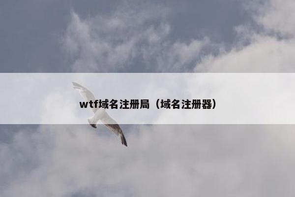 wtf域名注册局（域名注册器）