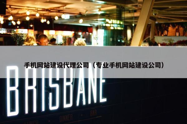 手机网站建设代理公司（专业手机网站建设公司）