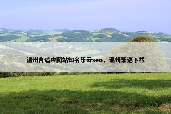 温州自适应网站知名乐云seo，温州乐巡下载