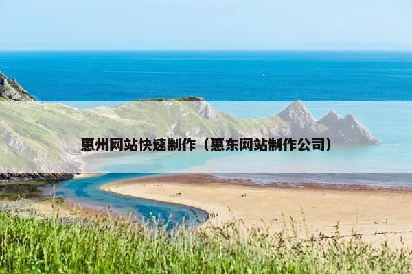 惠州网站快速制作（惠东网站制作公司）