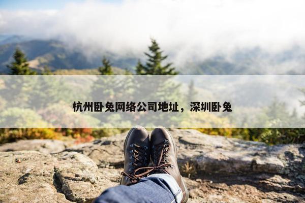 杭州卧兔网络公司地址，深圳卧兔