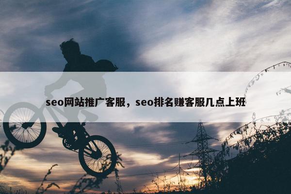 seo网站推广客服，seo排名赚客服几点上班