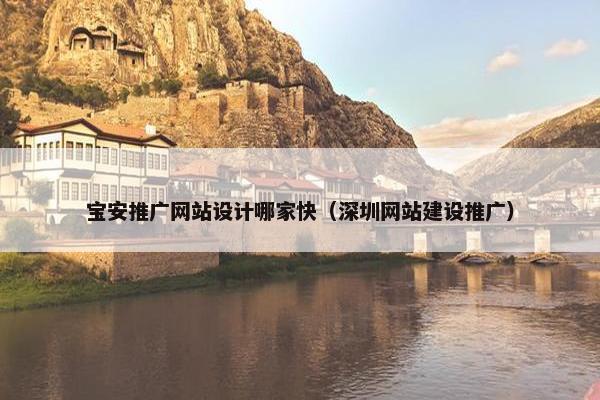 宝安推广网站设计哪家快（深圳网站建设推广）