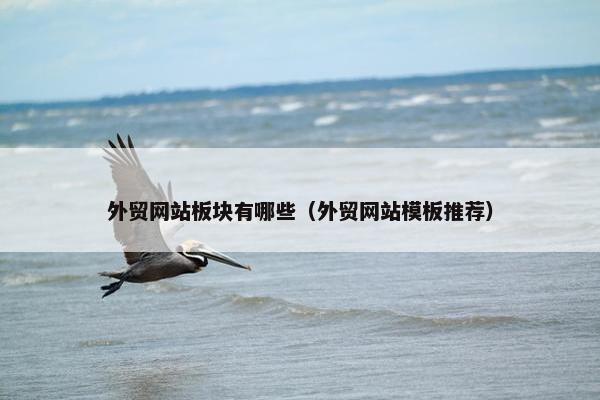 外贸网站板块有哪些（外贸网站模板推荐）