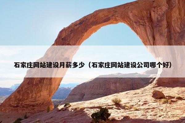 石家庄网站建设月薪多少（石家庄网站建设公司哪个好）