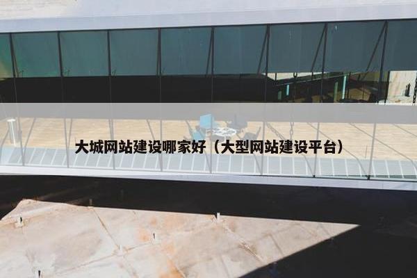 大城网站建设哪家好（大型网站建设平台）