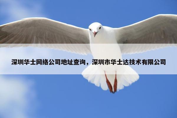 深圳华士网络公司地址查询，深圳市华士达技术有限公司