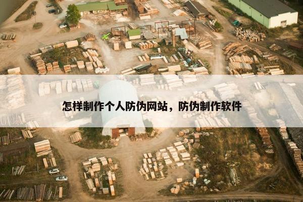 怎样制作个人防伪网站，防伪制作软件