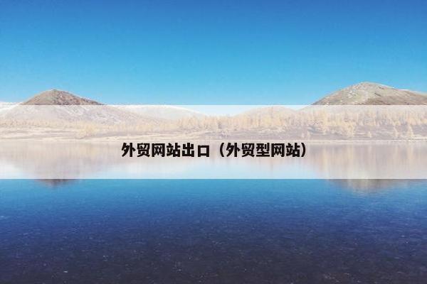 外贸网站出口（外贸型网站）