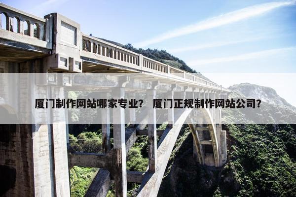 厦门制作网站哪家专业？ 厦门正规制作网站公司？