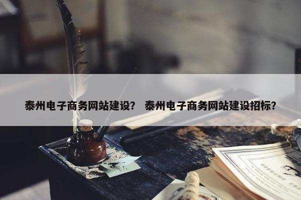 泰州电子商务网站建设？ 泰州电子商务网站建设招标？