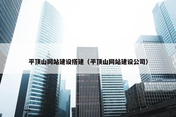平顶山网站建设搭建（平顶山网站建设公司）