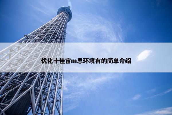 优化十佳宙m思环境有的简单介绍