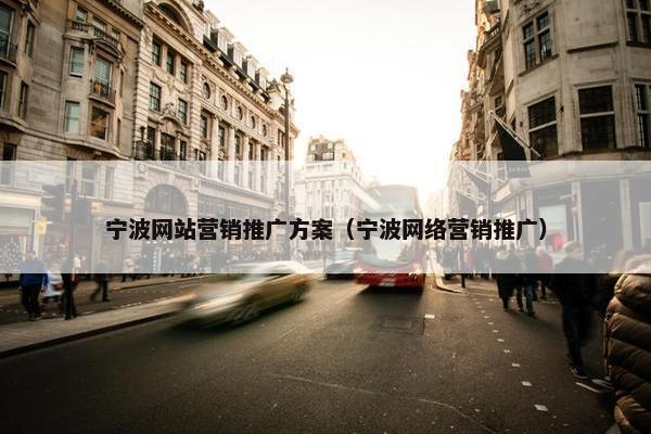 宁波网站营销推广方案（宁波网络营销推广）