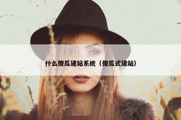 什么傻瓜建站系统（傻瓜式建站）
