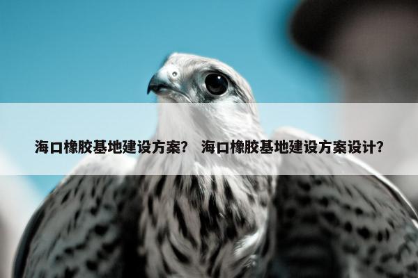 海口橡胶基地建设方案？ 海口橡胶基地建设方案设计？