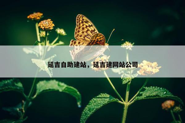 延吉自助建站，延吉建网站公司