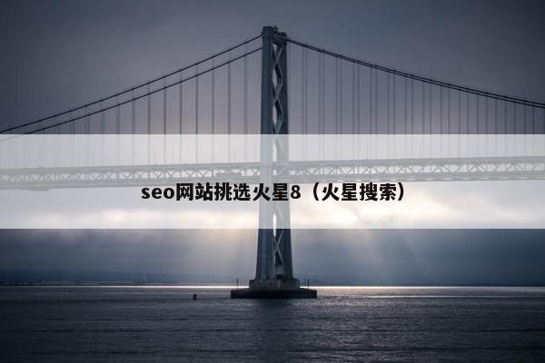 seo网站挑选火星8（火星搜索）