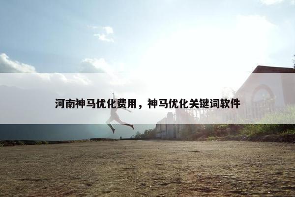 河南神马优化费用，神马优化关键词软件