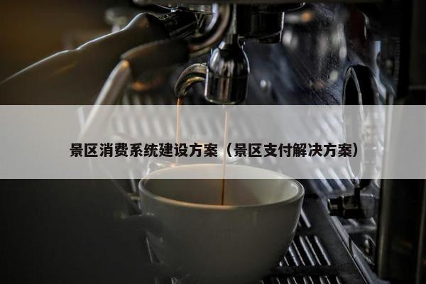 景区消费系统建设方案（景区支付解决方案）
