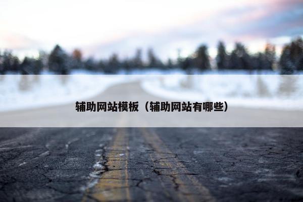 辅助网站模板（辅助网站有哪些）