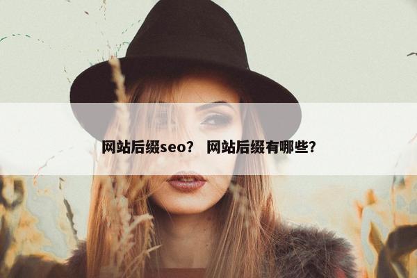网站后缀seo？ 网站后缀有哪些？
